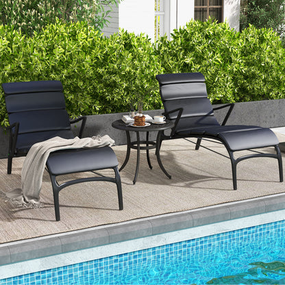 24 Inch Patio Side Table, Adjustable Footpads, Rustic Brown Patio Coffee Tables at Gallery Canada