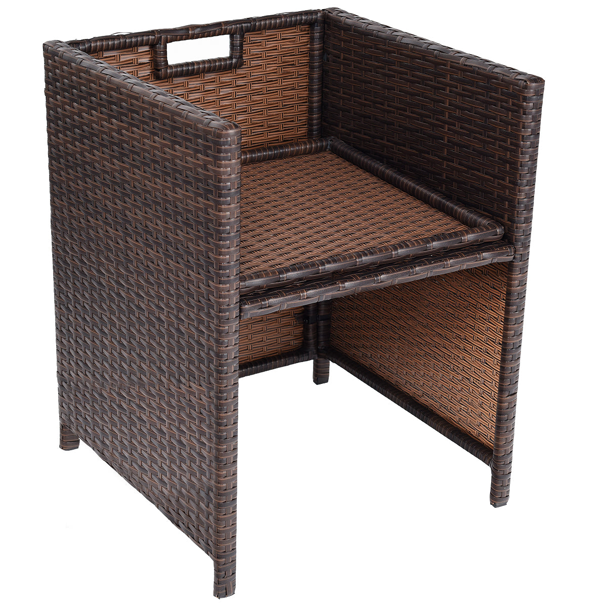 10 Piece Outdoor Patio Dining Set, Brown Patio Dining Sets at Gallery Canada