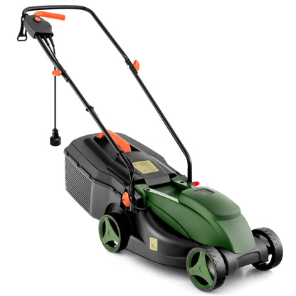 13 Inch Electric Corded Lawn Mower, 10 AMP, Collection Box, Blue Green Garden Tools Blue & Green at Gallery Canada