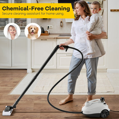 Portable Steam Cleaner 1800W, 61 oz Tank, White, Gray Vacuums & Cleaners at Gallery Canada