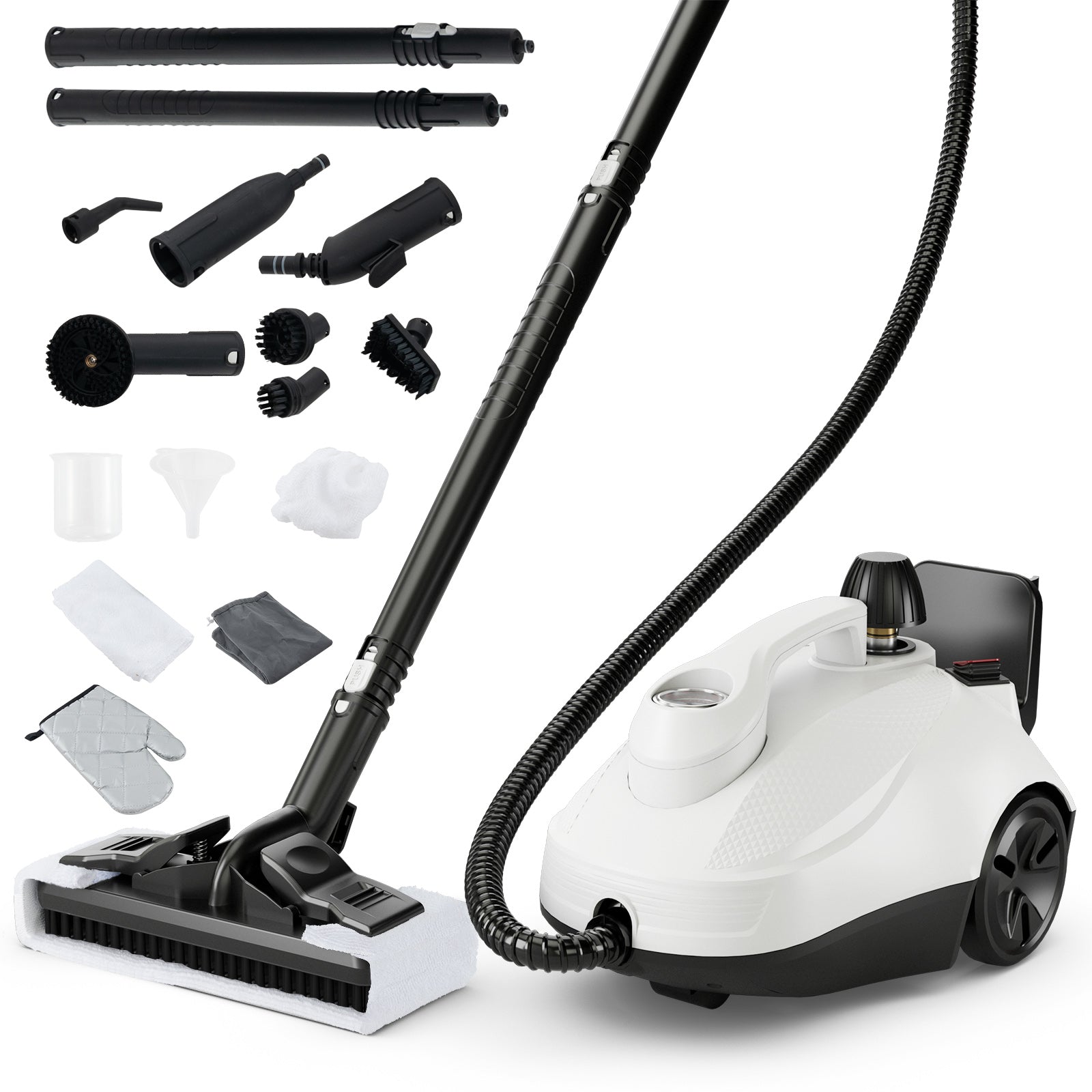 Portable Steam Cleaner 1800W, 61 oz Tank, White, Gray Vacuums & Cleaners at Gallery Canada