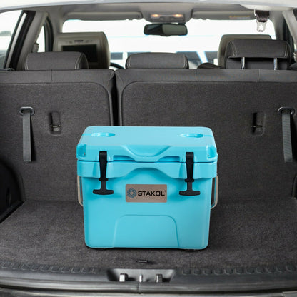 16 Quart Portable Insulated Ice Cooler, 24-Can Capacity, Blue Wine & Beverage Coolers at Gallery Canada
