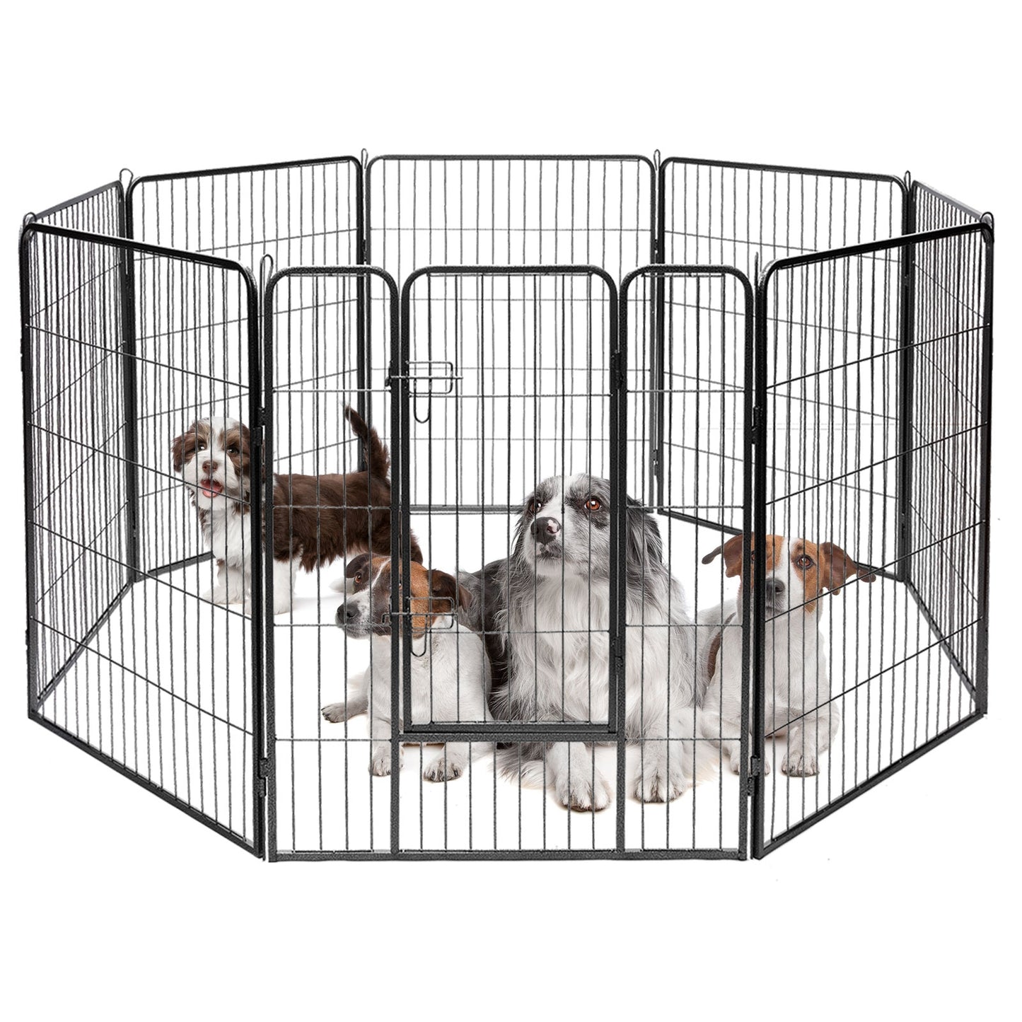 Heavy Duty Metal Pet Playpen, 40 Inch, Black Pet Gate at Gallery Canada