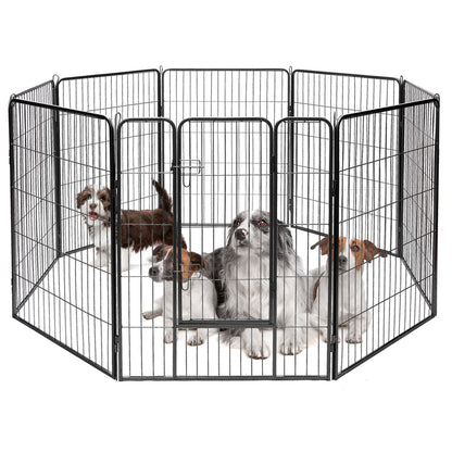 Heavy Duty Metal Pet Playpen, 40 Inch, Black Pet Gate at Gallery Canada