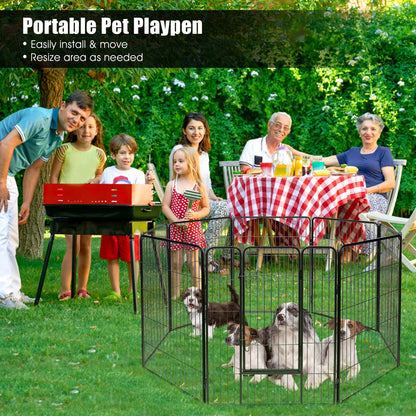 Heavy Duty Metal Pet Playpen, 40 Inch, Black Pet Gate at Gallery Canada