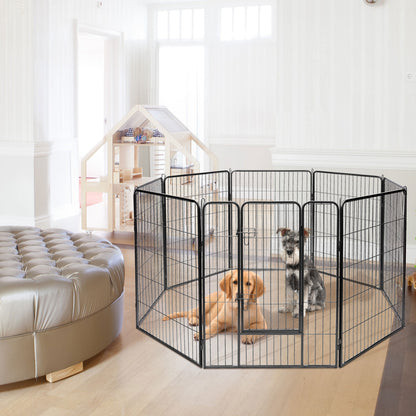 Heavy Duty Metal Pet Playpen, 40 Inch, Black Pet Gate at Gallery Canada