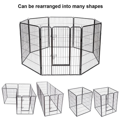 Heavy Duty Metal Pet Playpen, 40 Inch, Black Pet Gate at Gallery Canada