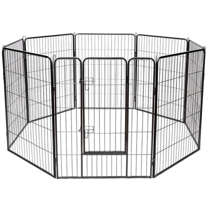 Heavy Duty Metal Pet Playpen, 40 Inch, Black Pet Gate Black at Gallery Canada