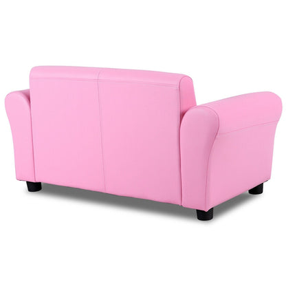 Kids Double Sofa with Ottoman, Soft, Pink Kids Chairs & Seating at Gallery Canada