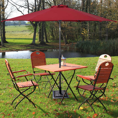 17.5 Inch Heavy Duty Square Umbrella Base, 30 lbs, Bronze Outdoor Umbrella Bases at Gallery Canada