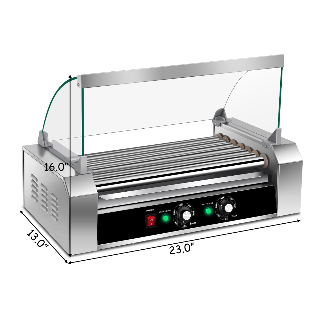 18 Hot Dog 7 Roller Grill Commercial Cooker, Silver Food Warmers & Burners at Gallery Canada