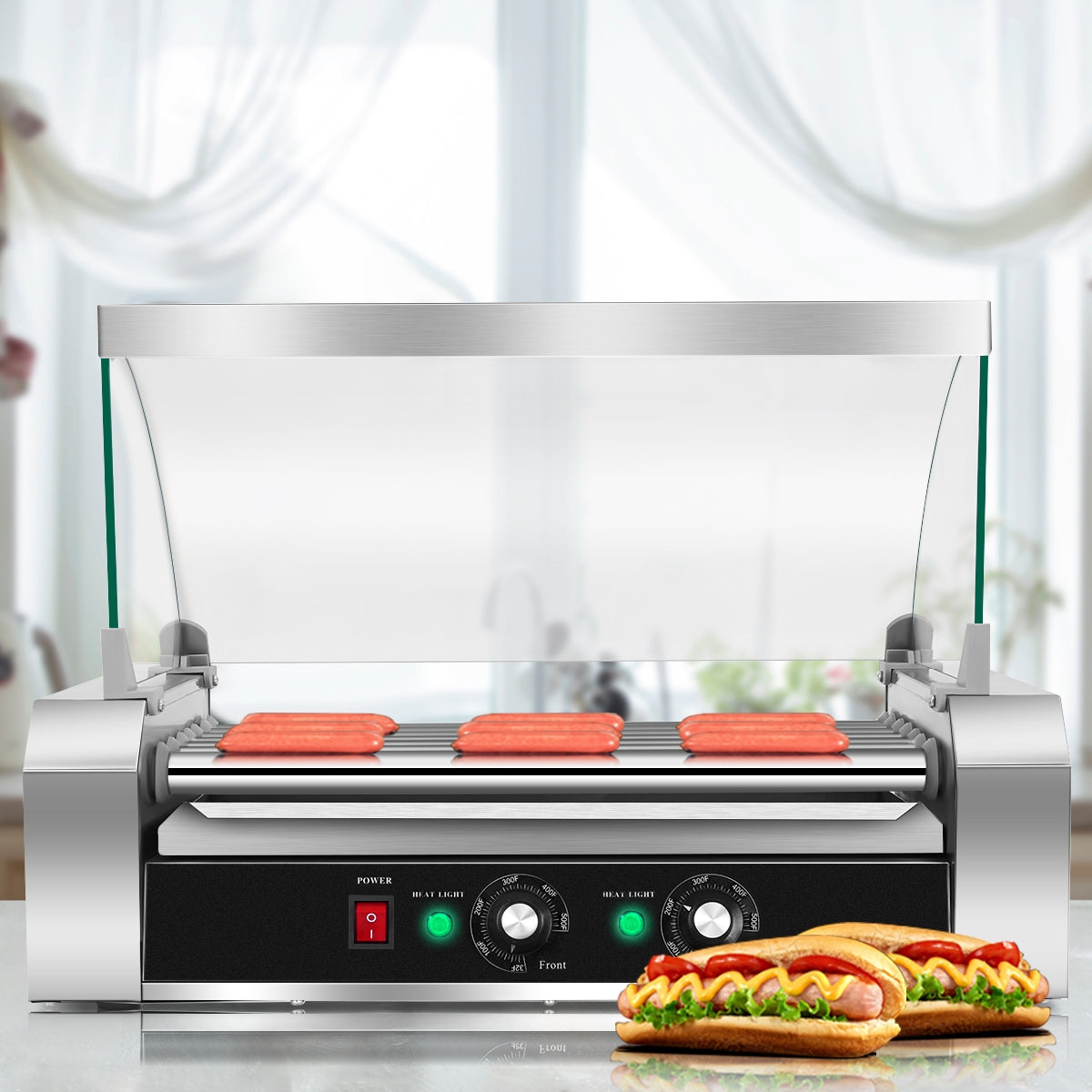 18 Hot Dog 7 Roller Grill Commercial Cooker, Silver Food Warmers & Burners at Gallery Canada