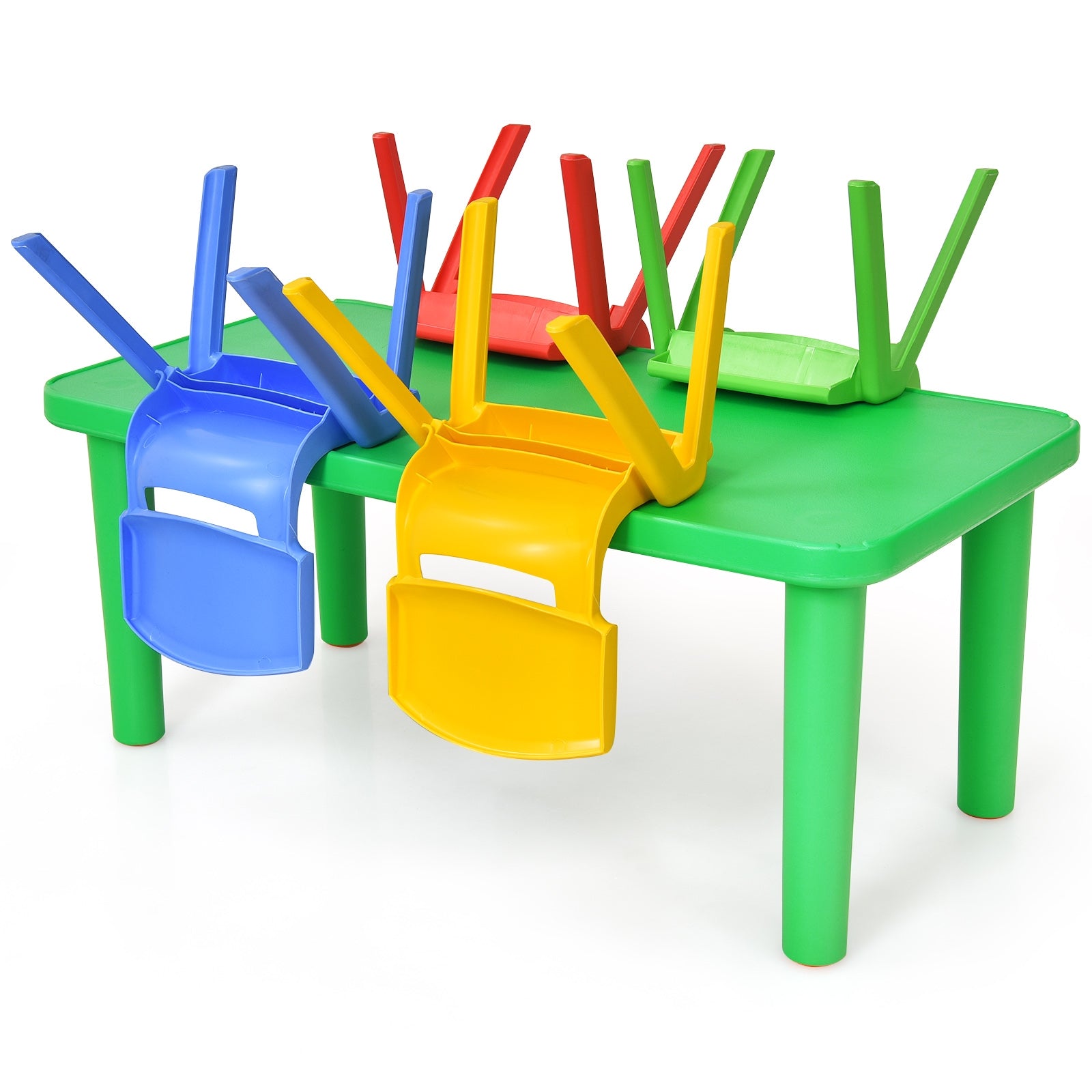 Kids Plastic Table And 4 Chairs Set, Multicolor Kids Table & Chair Sets at Gallery Canada