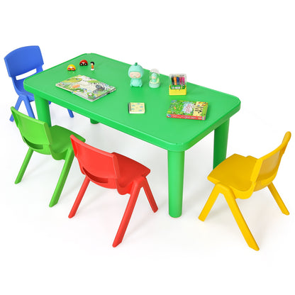 Kids Plastic Table And 4 Chairs Set, Multicolor Kids Table & Chair Sets at Gallery Canada