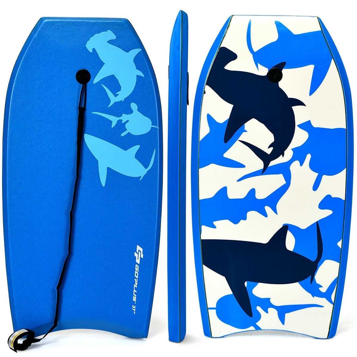 Lightweight Super Bodyboard Surfing W/Leash IXPE Deck EPS Core Boarding-L, Blue Surfing at Gallery Canada