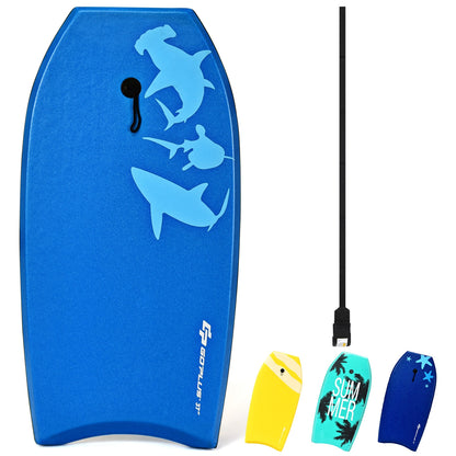 Lightweight Super Bodyboard Surfing W/Leash IXPE Deck EPS Core Boarding-L, Blue Surfing at Gallery Canada