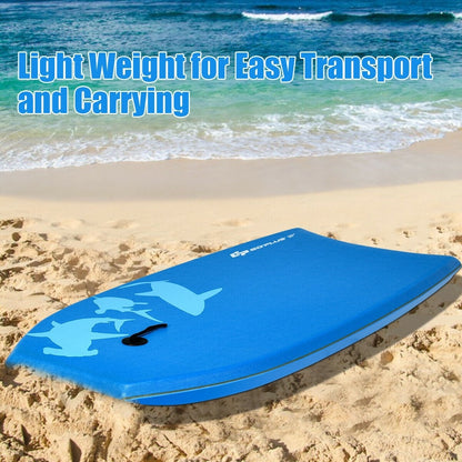 Lightweight Super Bodyboard Surfing W/Leash IXPE Deck EPS Core Boarding-L, Blue Surfing at Gallery Canada