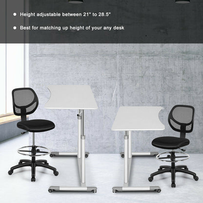 Adjustable Height Mesh Office Chair, Black Mesh Chairs at Gallery Canada