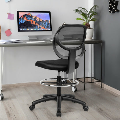 Adjustable Height Mesh Office Chair, Black Mesh Chairs at Gallery Canada