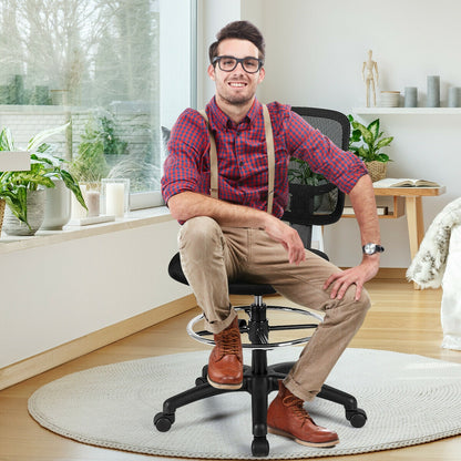 Adjustable Height Mesh Office Chair, Black Mesh Chairs at Gallery Canada
