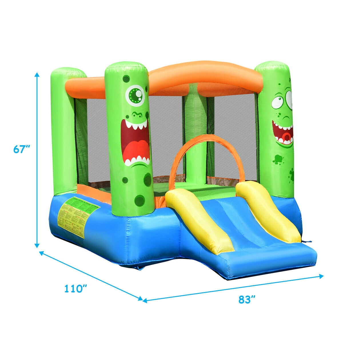 Inflatable Bounce House Jumper Castle, Kids Playhouse Without Blower Bounce House at Gallery Canada