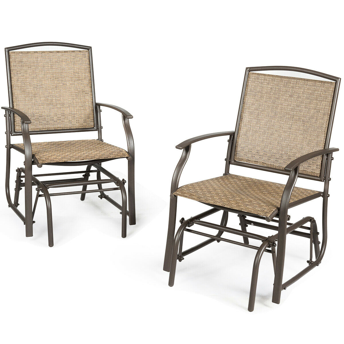 Patio Swing Glider Chair, Single Seating, Natural Patio Rocking Chairs & Gliders at Gallery Canada