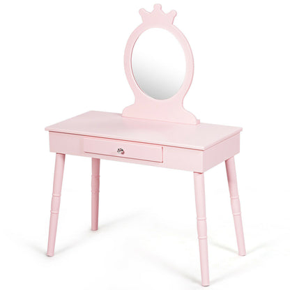Kids Vanity Makeup Table And Chair Set, Pink Kids Vanities at Gallery Canada