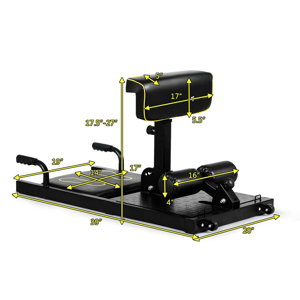 8-In-1 Home Gym Multifunction Squat Fitness Machine, Black Benches Racks & Bars at Gallery Canada