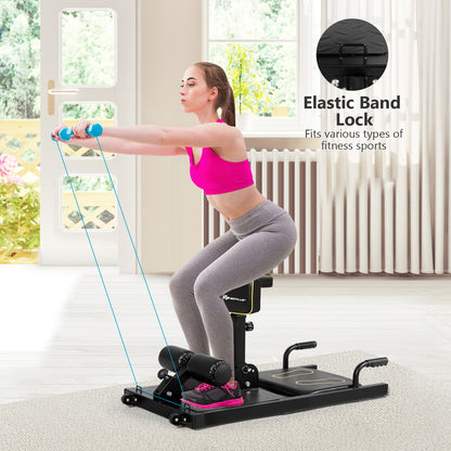 8-In-1 Home Gym Multifunction Squat Fitness Machine, Black Benches Racks & Bars at Gallery Canada