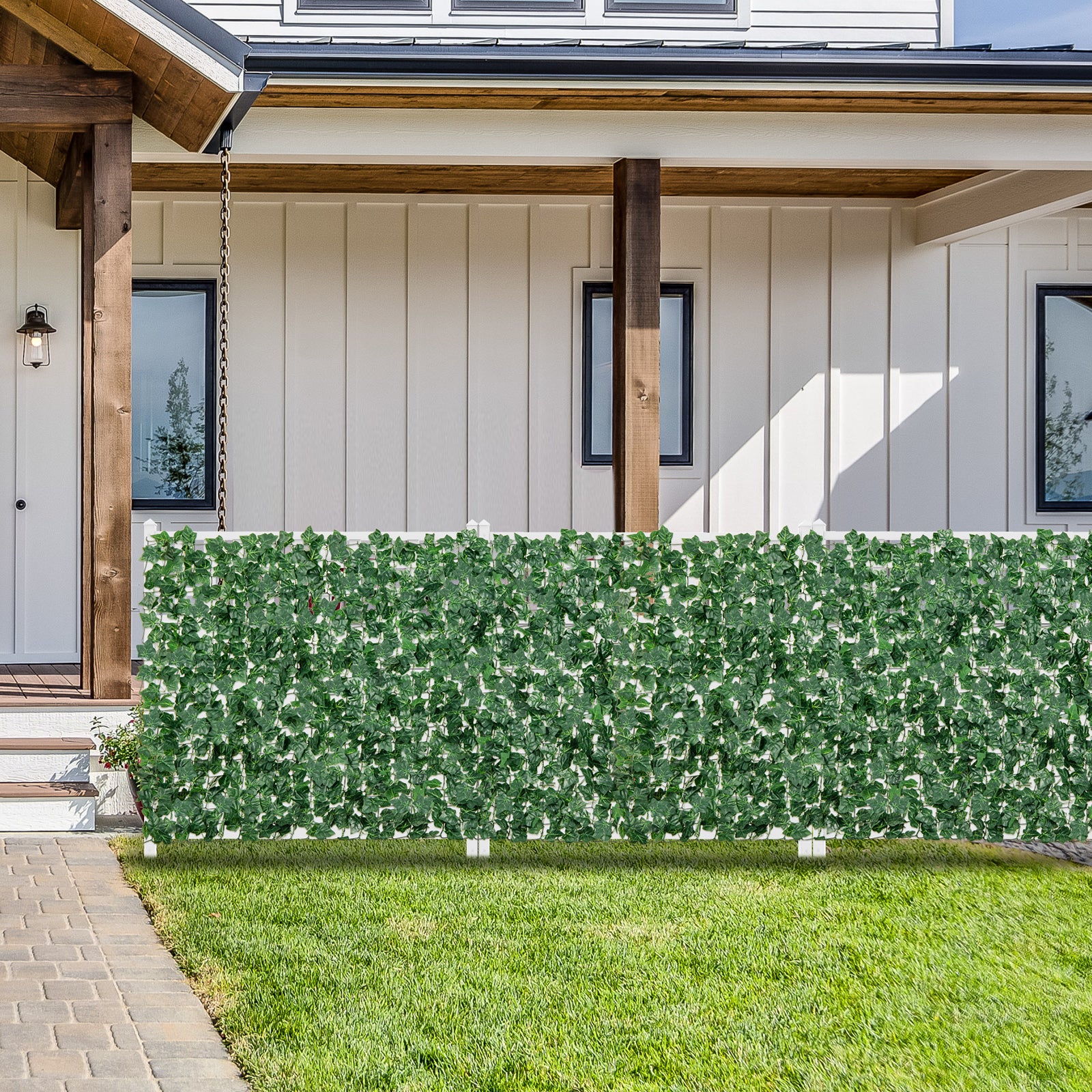 120 x 40 Inch Artificial Ivy Privacy Fence, Green Faux Plants at Gallery Canada