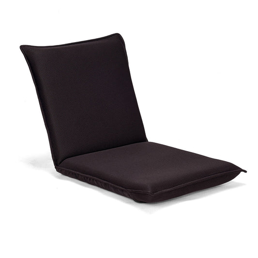 Adjustable 6 Position Folding Sofa Chair, Brown Floor Chairs Brown at Gallery Canada