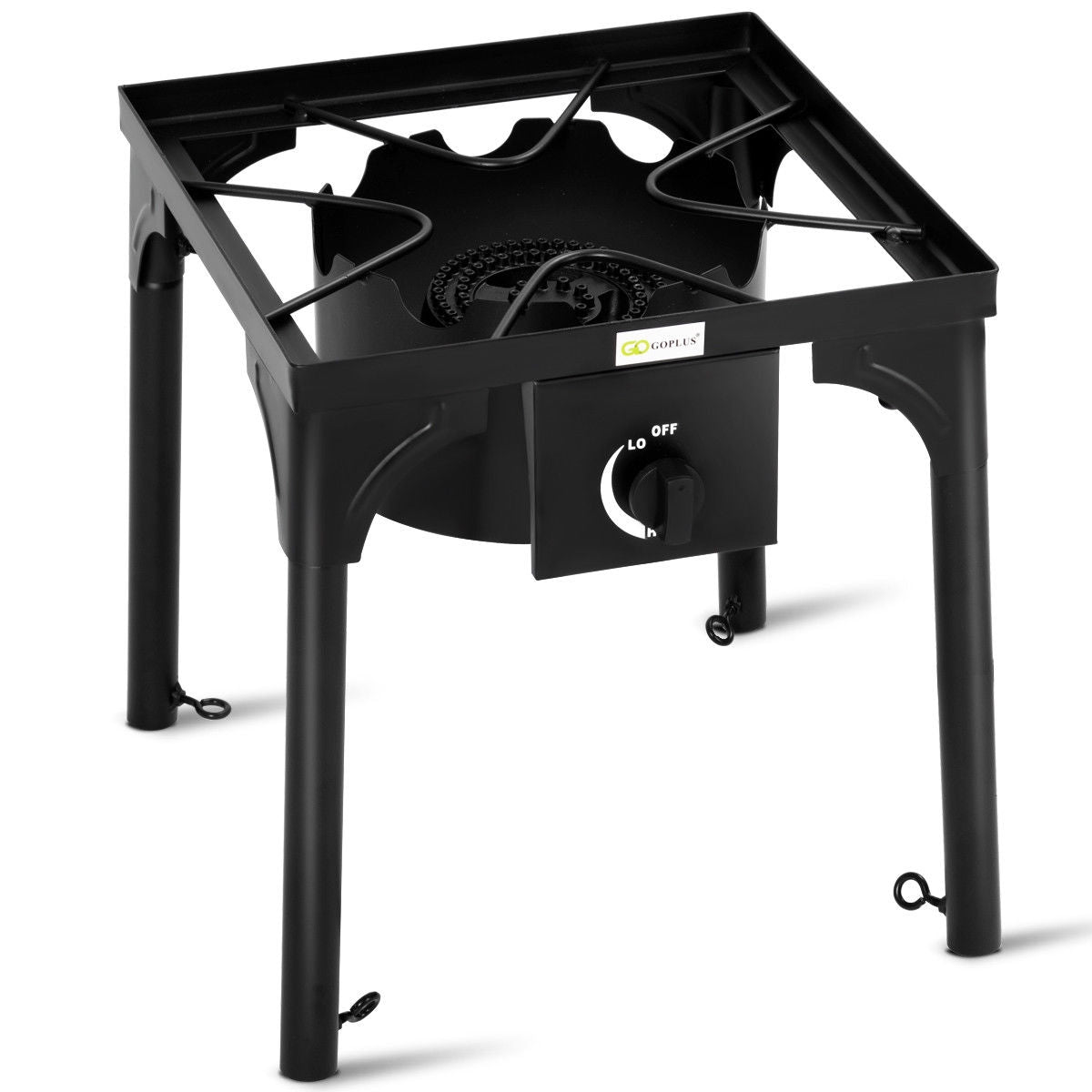 100,000 BTU Portable Propane Camp Stove, Adjustable Legs, Black Outdoor Grills at Gallery Canada