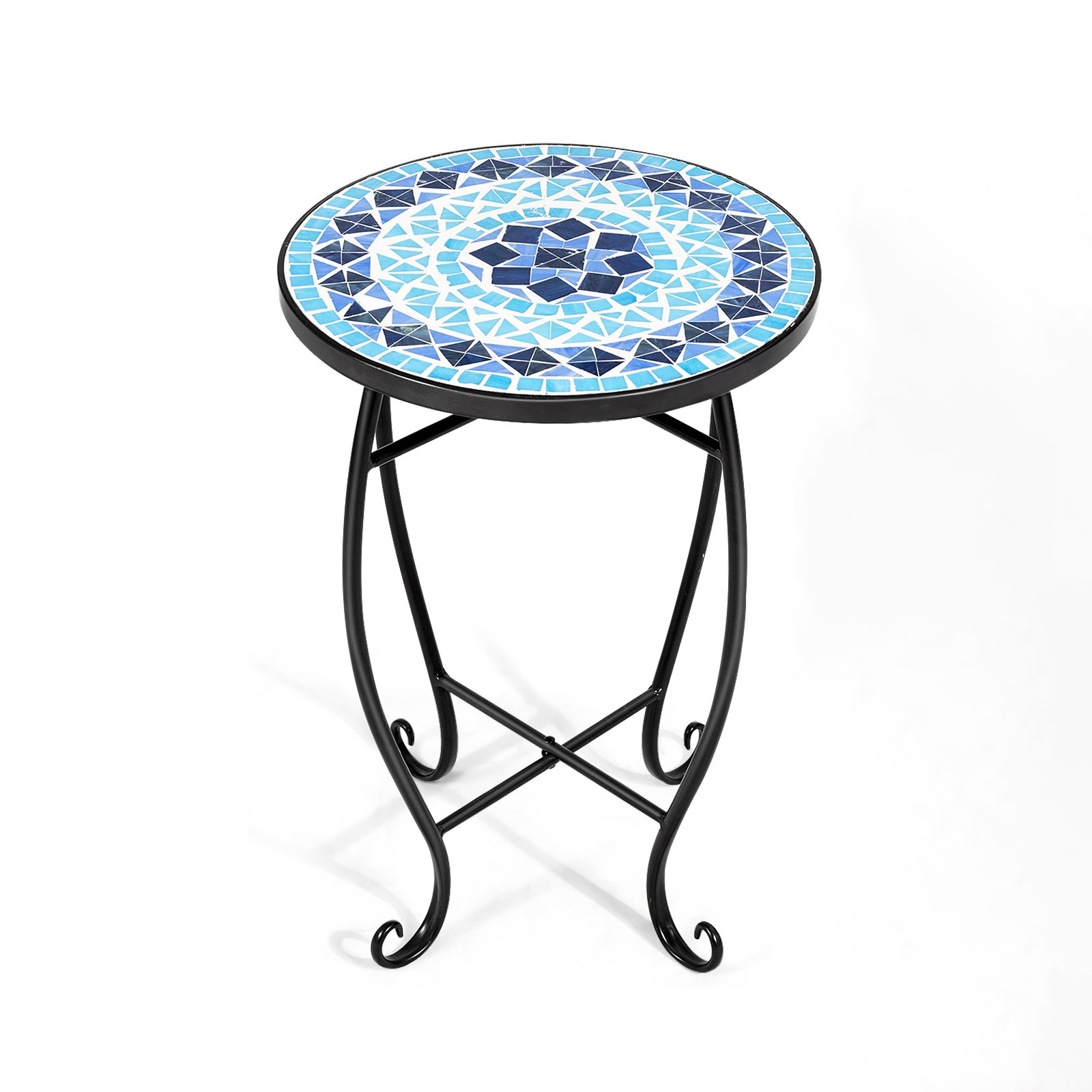 Steel Accent Plant Stand, Table, Cobalt Blue Plant Stands at Gallery Canada