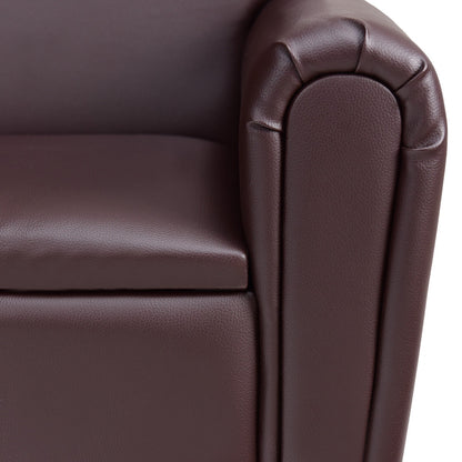 Kids Sofa Armrest Chair With Storage, Brown Kids Chairs & Seating at Gallery Canada