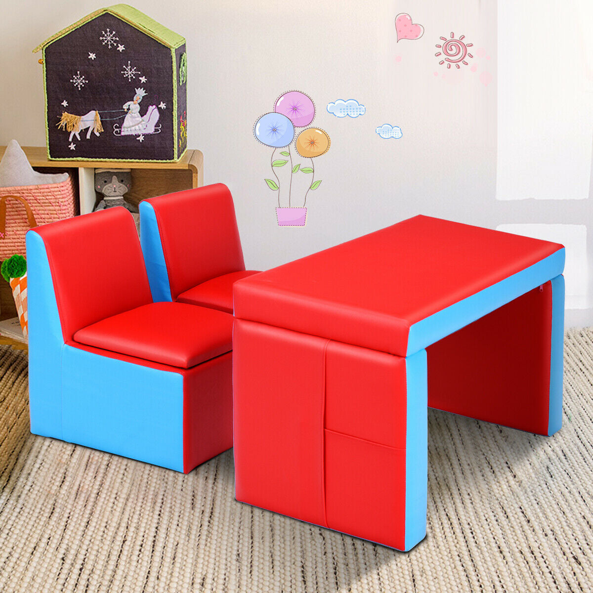 Kids Sofa Table Chair Set, Red Kids Table & Chair Sets at Gallery Canada