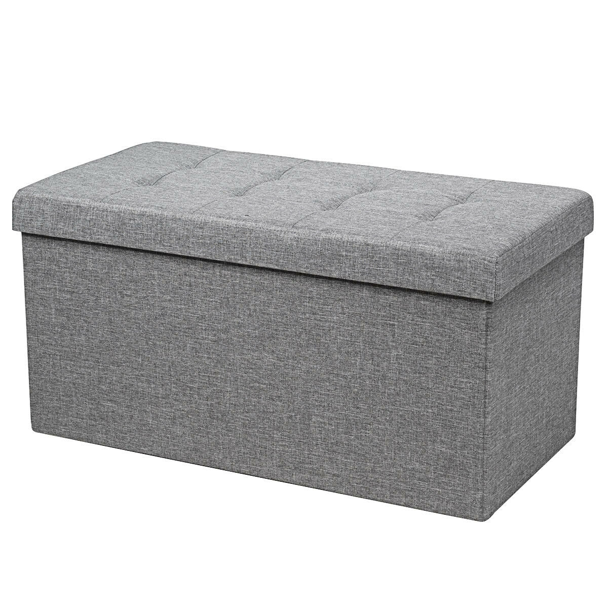 31.5 Inch Foldable Fabric Storage, Removable Bin, Light Gray Shoe Racks & Storage Benches at Gallery Canada