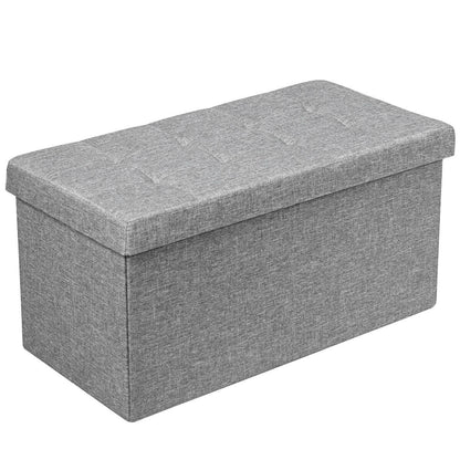 31.5 Inch Foldable Fabric Storage, Removable Bin, Light Gray Shoe Racks & Storage Benches at Gallery Canada