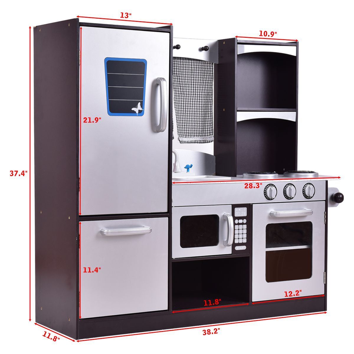 Kids Wooden Kitchen Pretend Play Set, Coffee Play Kitchen Sets at Gallery Canada