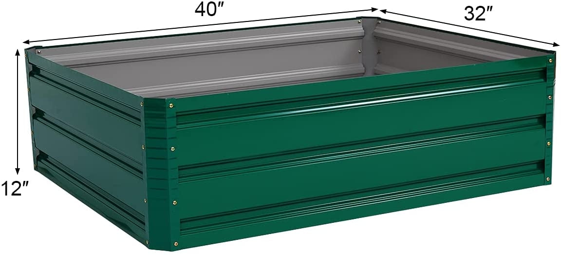 40 Inch x 32 Inch Raised Garden Bed, For Vegetable Flower Planting, Dark Green Raised Garden Beds at Gallery Canada