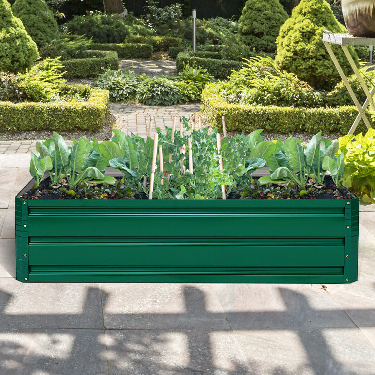 40 Inch x 32 Inch Raised Garden Bed, For Vegetable Flower Planting, Dark Green Raised Garden Beds at Gallery Canada