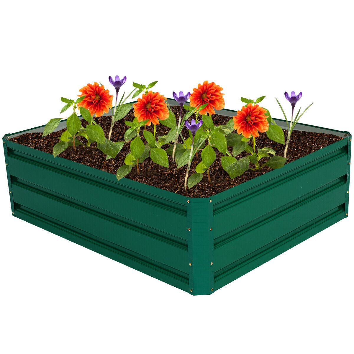 40 Inch x 32 Inch Raised Garden Bed, For Vegetable Flower Planting, Dark Green Raised Garden Beds at Gallery Canada