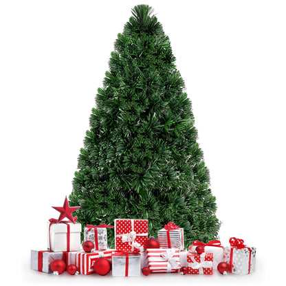Pre-Lit Fiber Optic PVC Christmas Tree, 5 ft, Green Christmas Tree at Gallery Canada