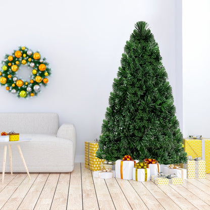 Pre-Lit Fiber Optic PVC Christmas Tree, 5 ft, Green Christmas Tree at Gallery Canada