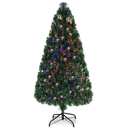 Pre-Lit Fiber Optic PVC Christmas Tree, 5 ft, Green Christmas Tree at Gallery Canada