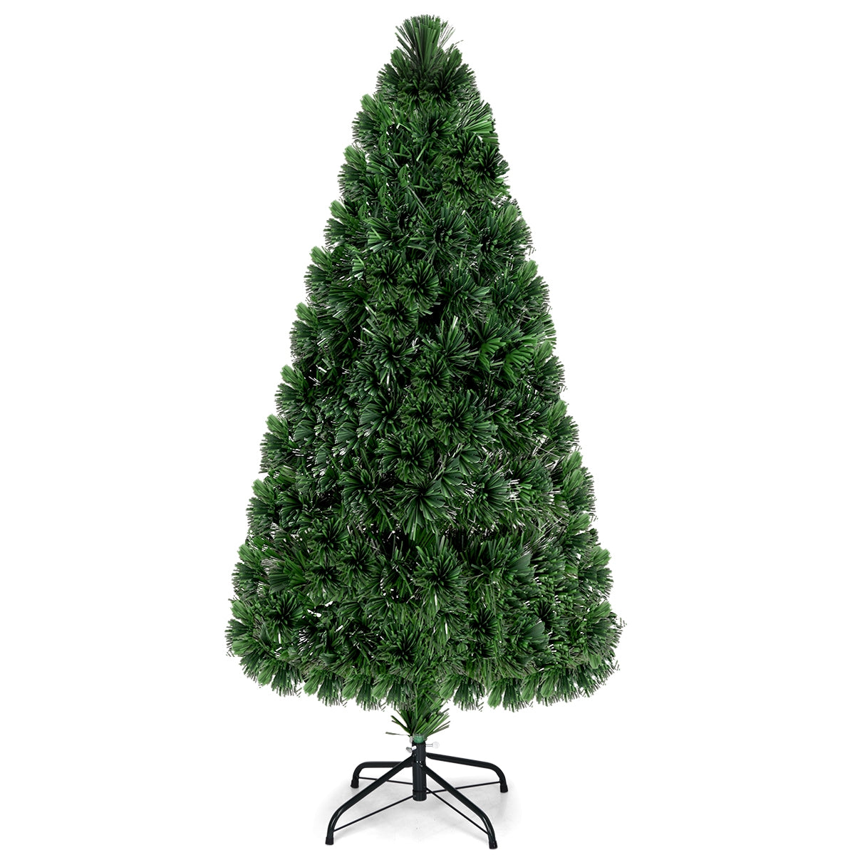 Pre-Lit Fiber Optic PVC Christmas Tree, 5 ft, Green Christmas Tree Green at Gallery Canada