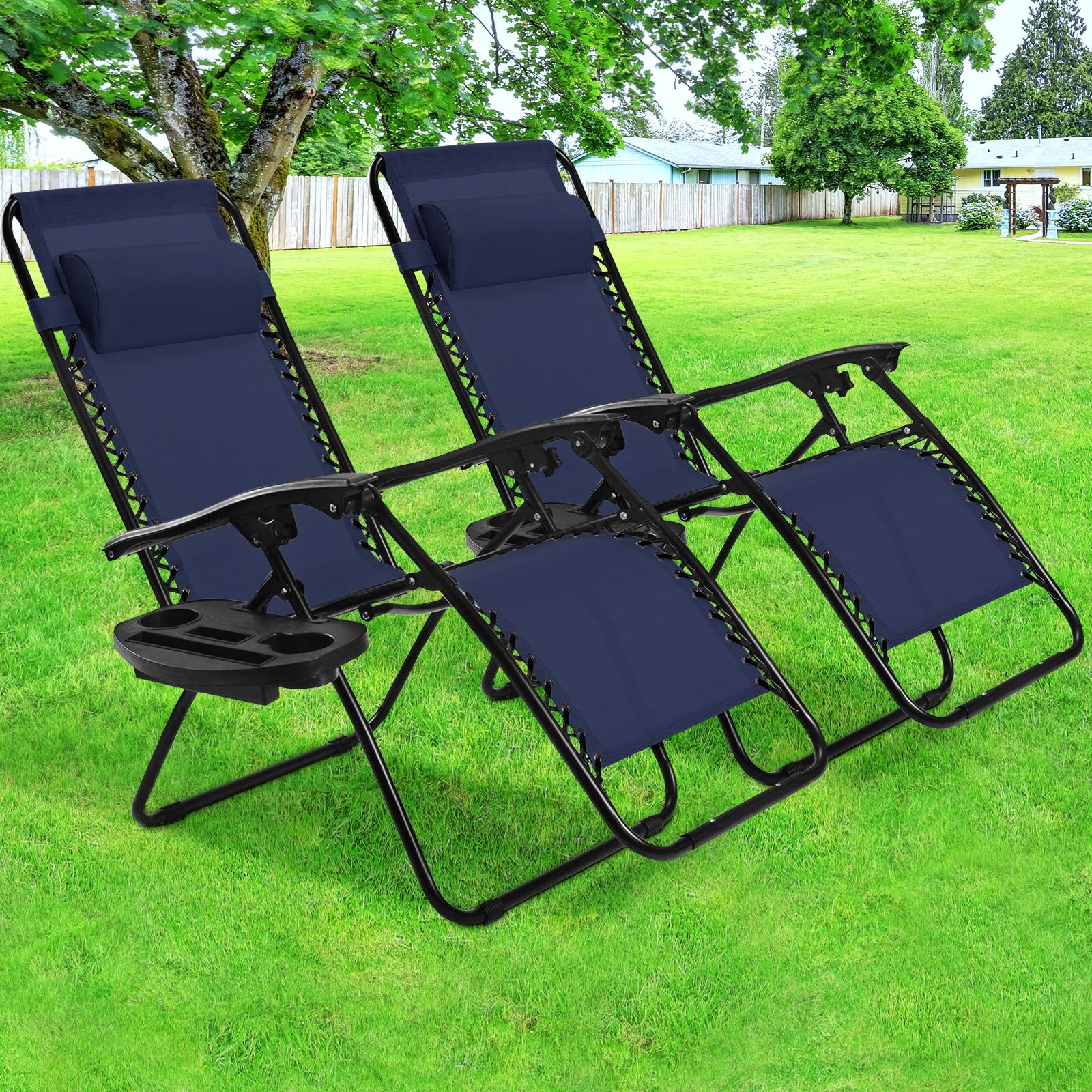 Folding Lounge Chair, Zero Gravity, Navy Beach & Lawn Chairs at Gallery Canada