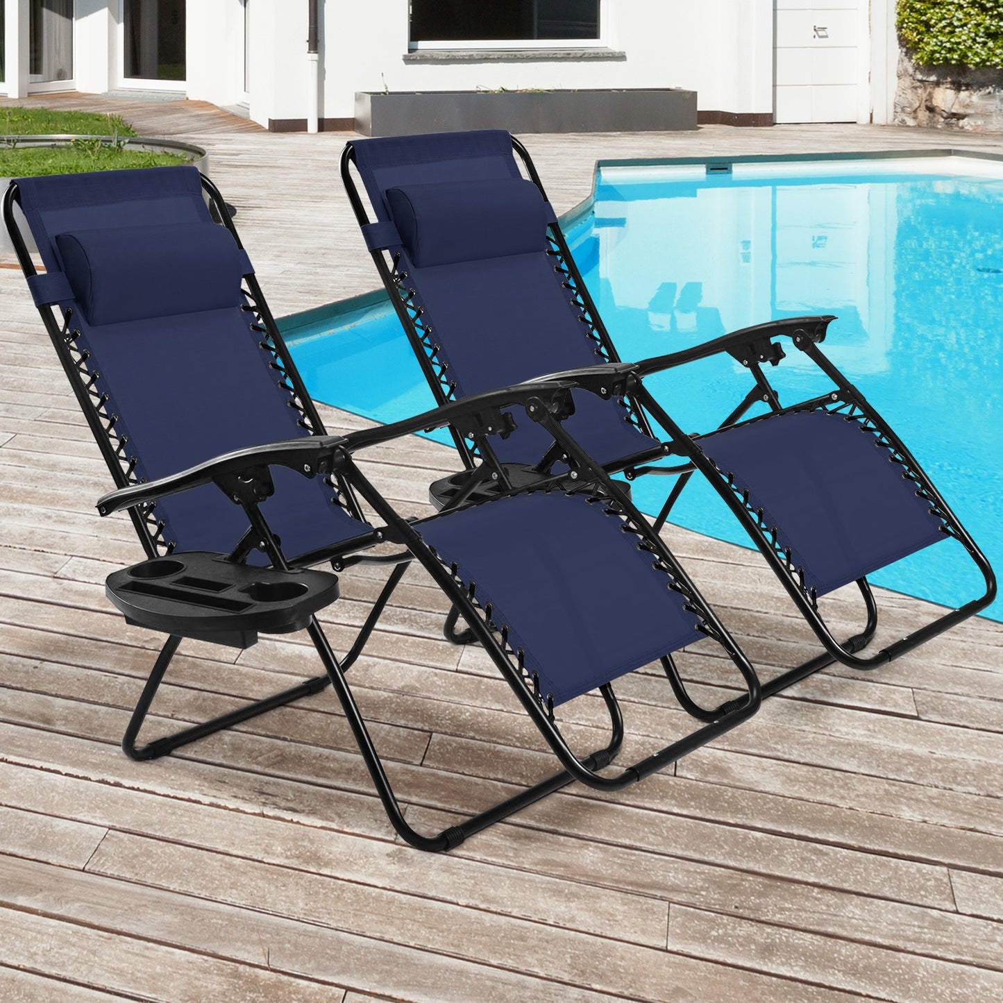 Folding Lounge Chair, Zero Gravity, Navy Beach & Lawn Chairs at Gallery Canada