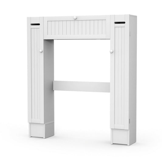 Wooden Over The Toilet Storage Cabinet, White Bathroom Etagere White at Gallery Canada