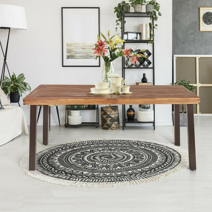 Rectangular Acacia Wood Dining Table, Brown Patio Dining Tables at Gallery Canada