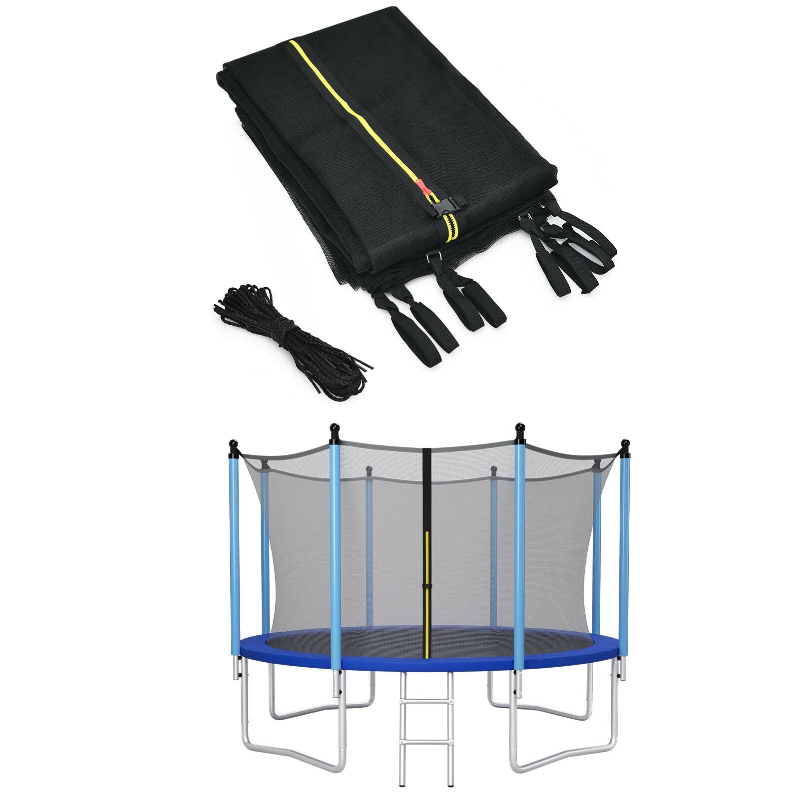 14Ft Replacement Trampoline Safety Enclosure Net, Black Trampoline Accessories at Gallery Canada